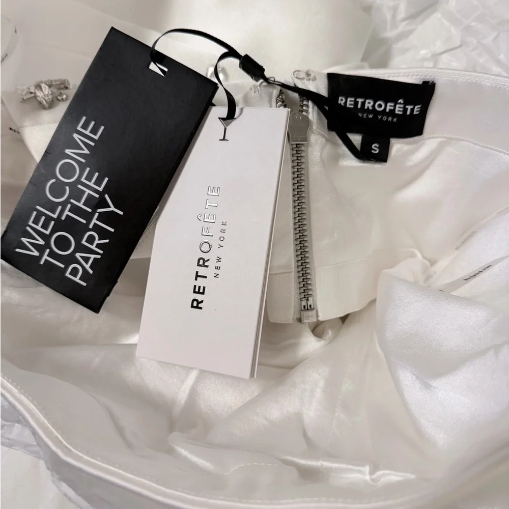 Retrofete White Strapless Dress - Picture 9 of 14